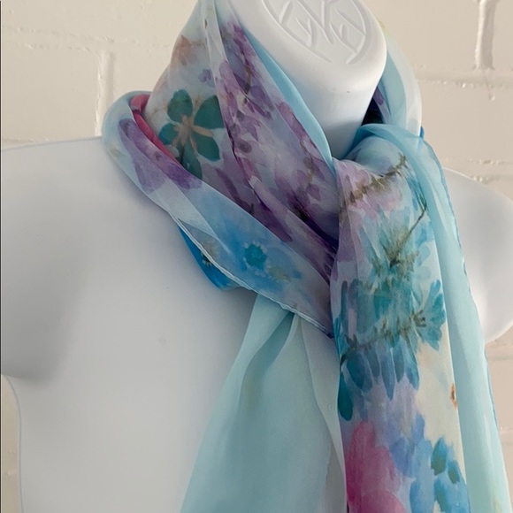Women’s Classic Pastel Spring/Summer Dress Scarf Scarve - Picture 4 of 4